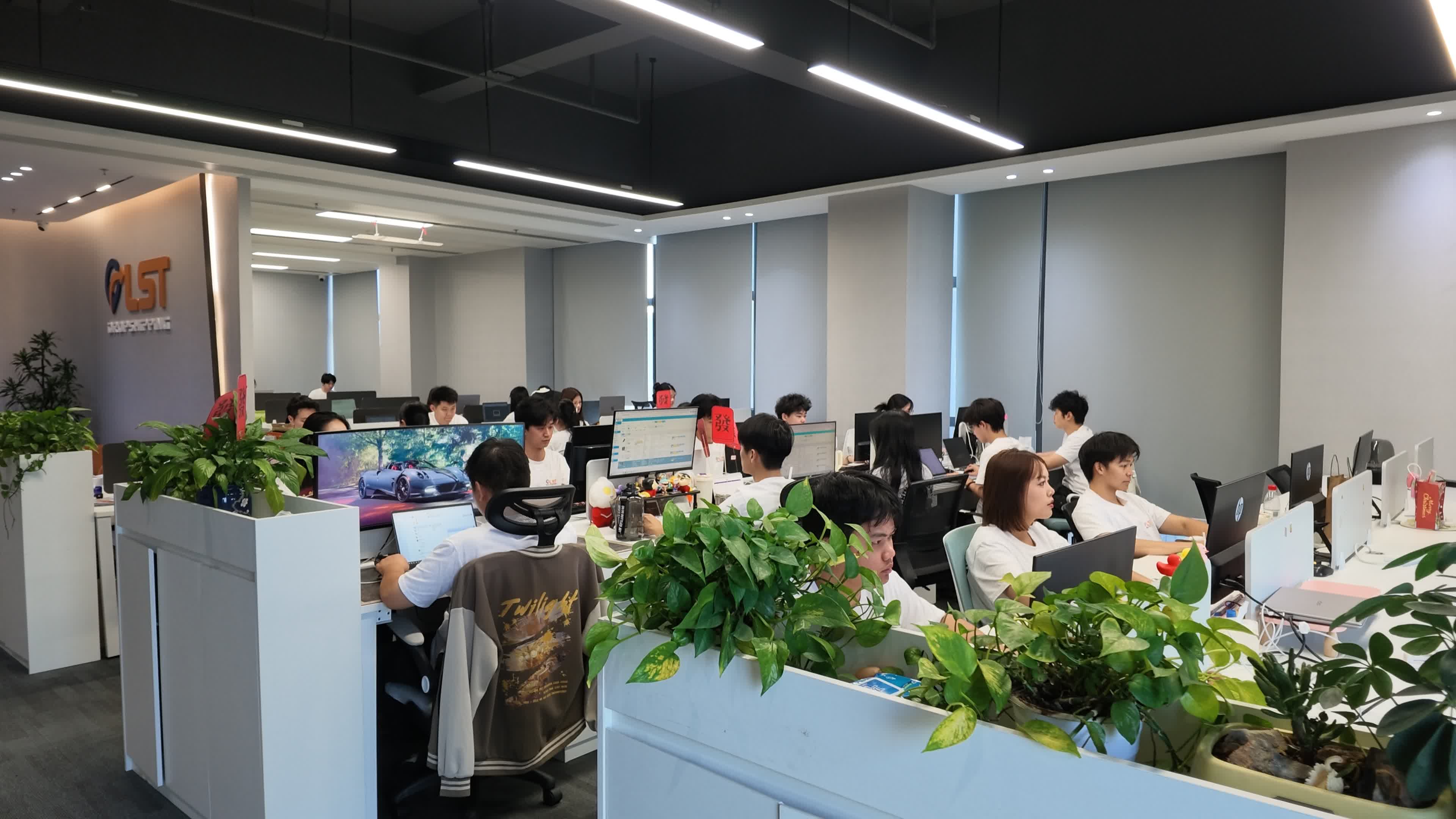 LST colleagues working at their desks in the Shenzhen office